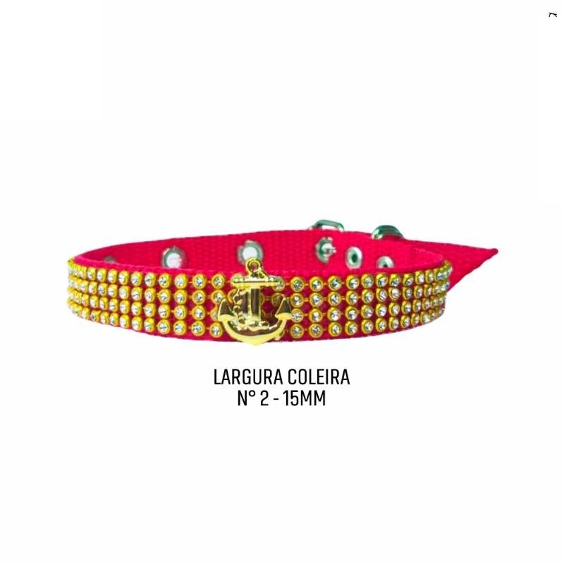 Coleira Caes Strass N.2