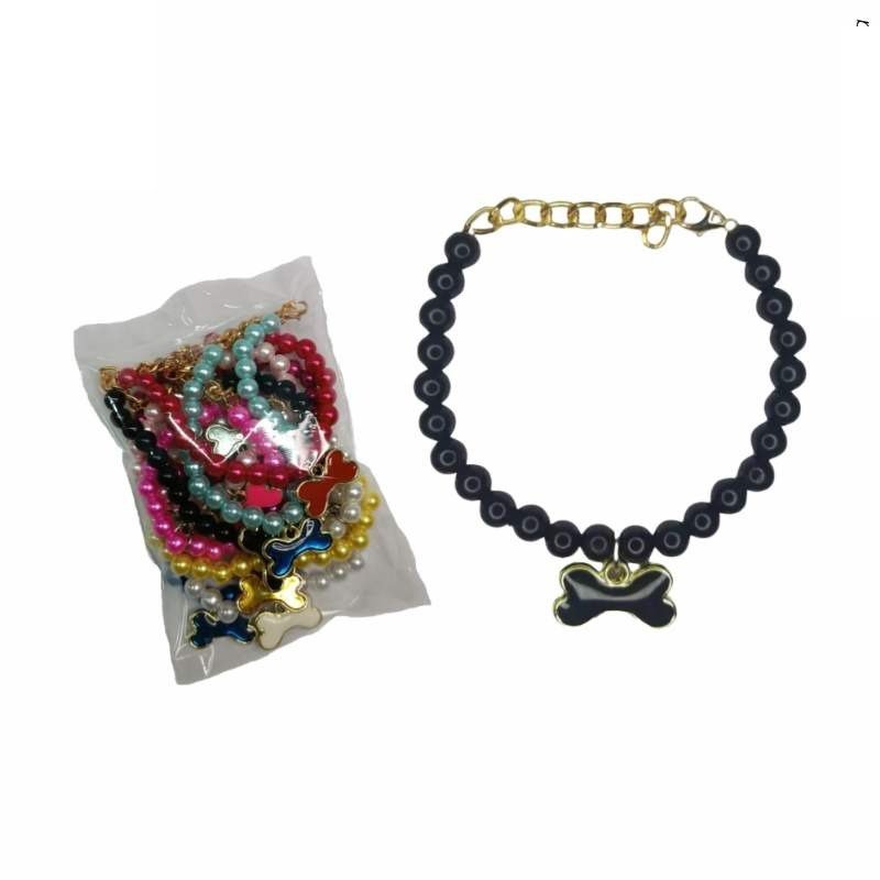 Colar Perolas Caes Peq Porte