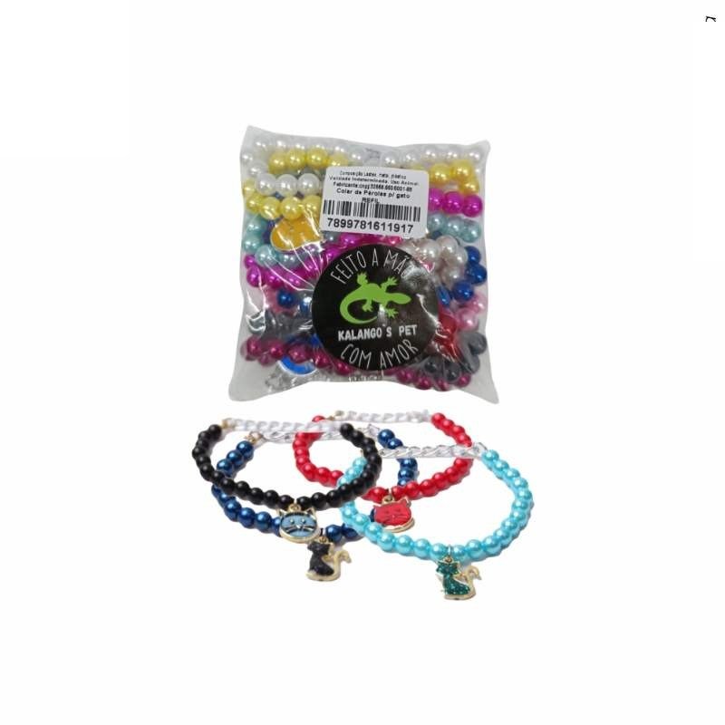 Colar Perolas Gatos