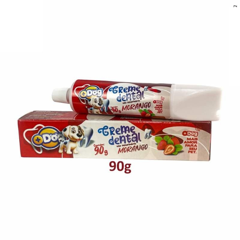 CREME DENTAL MAIS DOG MORANGO 90G