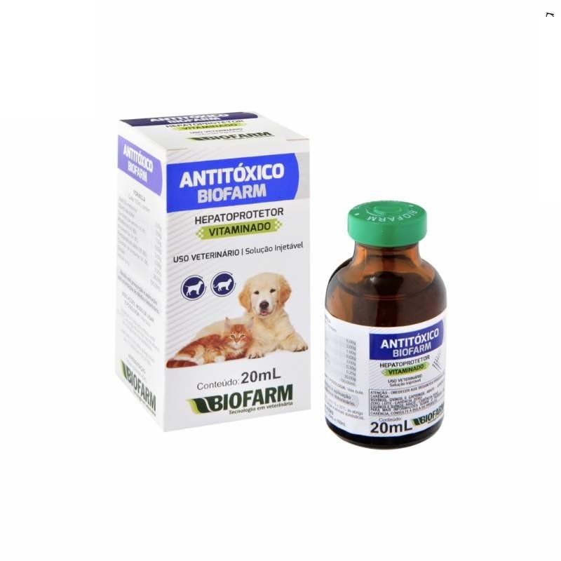 ANTITOXICO INJETAVEL BIOFARM PET 20ML