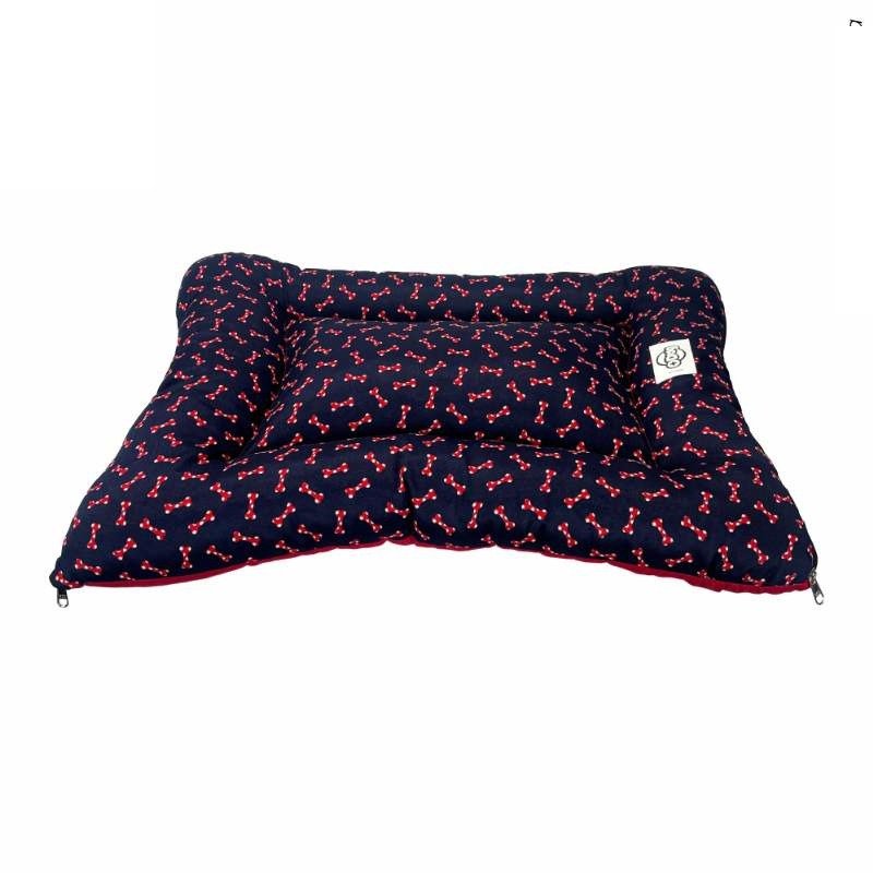 COLCHAO OSSO AZUL MARINH/VERM GG 85X65CM