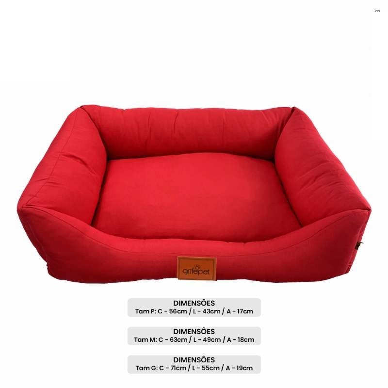 Cama Lisa Vermelha