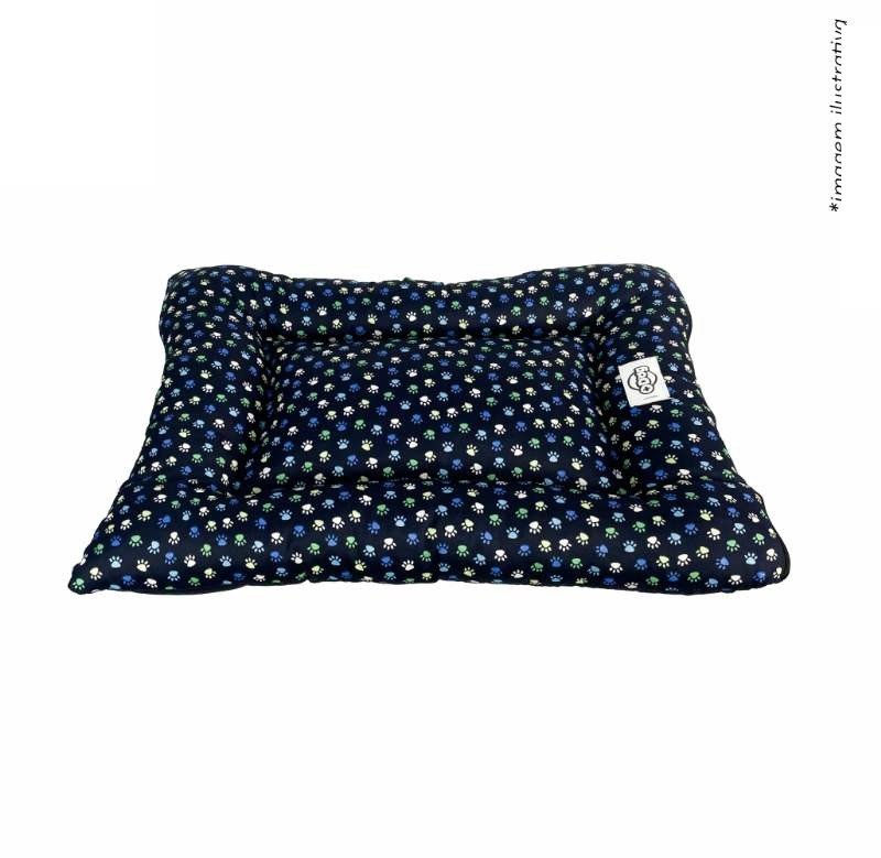 COLCHAO PATINHAS AZUL MR G 80X55CM