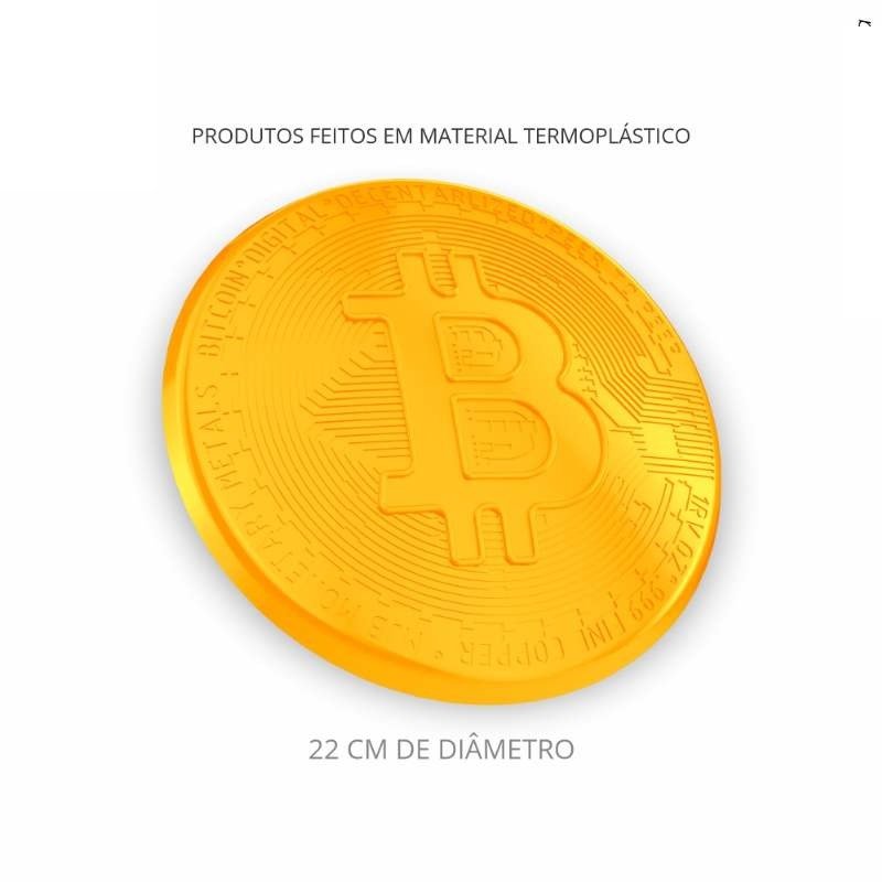 FRISBEE BITCOIN AMARELO OURO