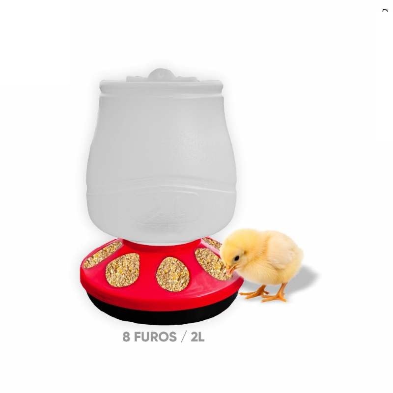 COMED PLAST 8 FUROS AVES 2LT C/6