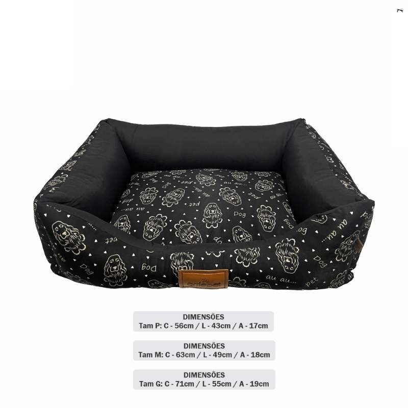 Cama Au Dog Black