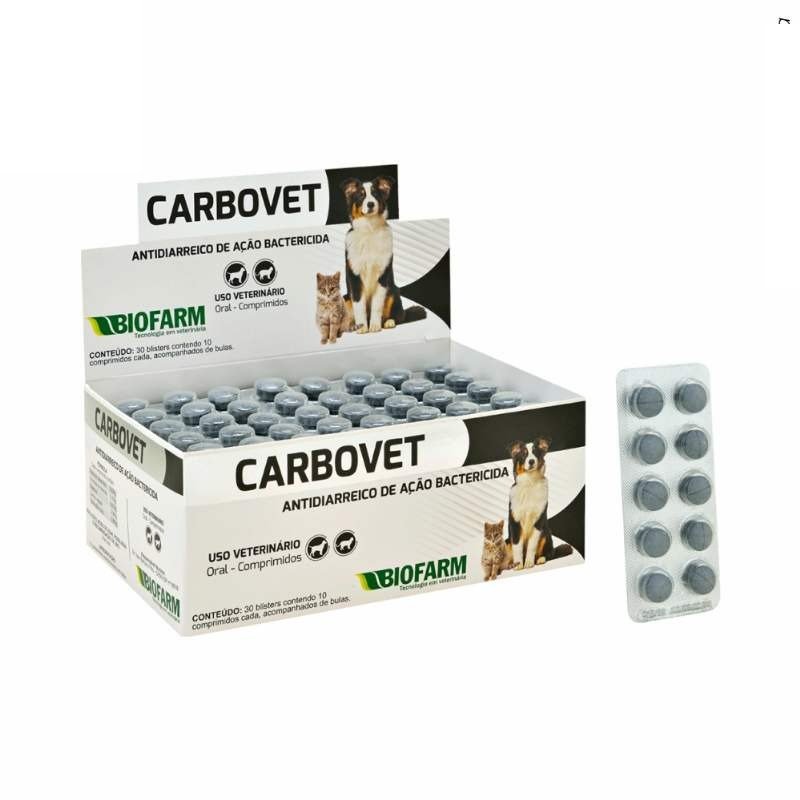 CARBOVET HOSPITALAR 30 BLISTER C/10COMP