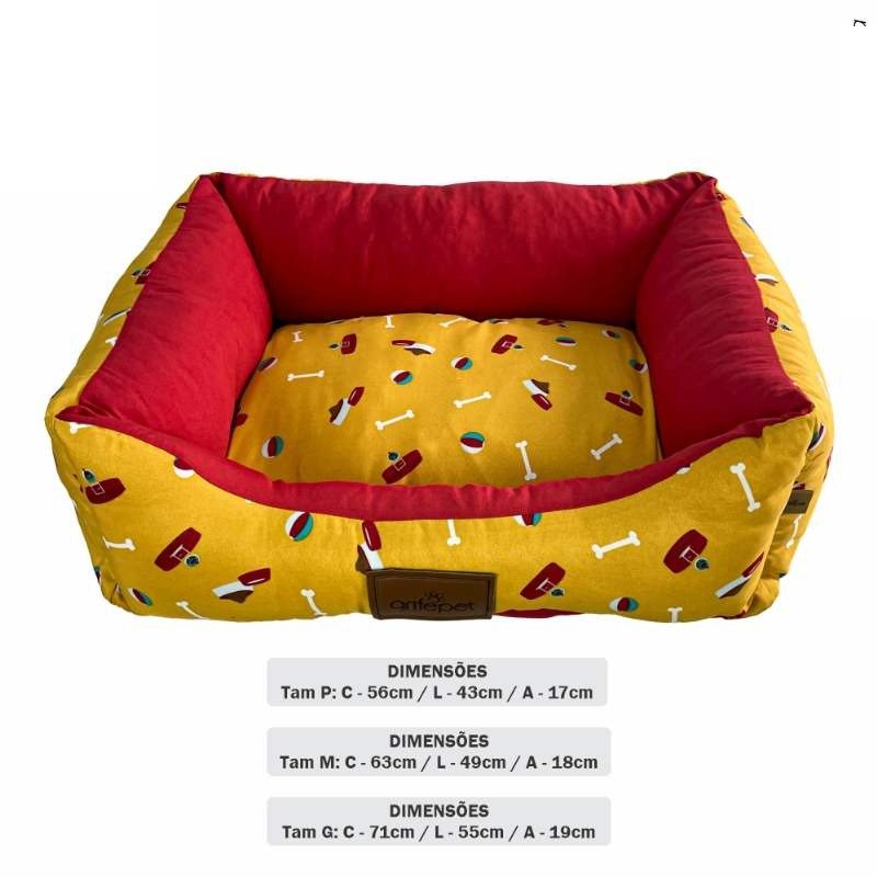 Cama Ossinho Coleira Amarela
