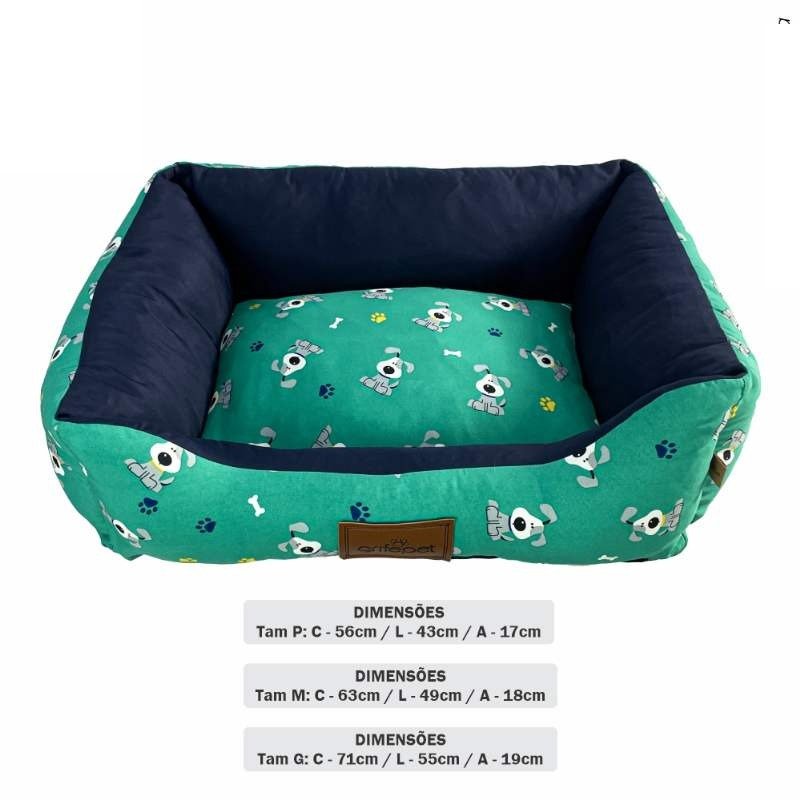CAMA CAOZINHO VERDE M