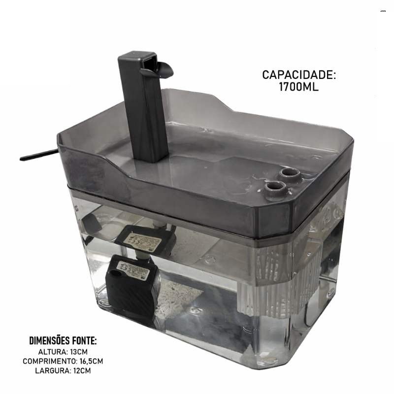 FONTE BIVOLT CINZA