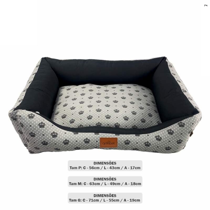 CAMA COROA CINZA POA M