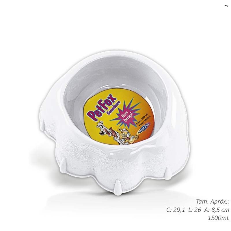 COMED PETFOX G BRANCO PLASTPET