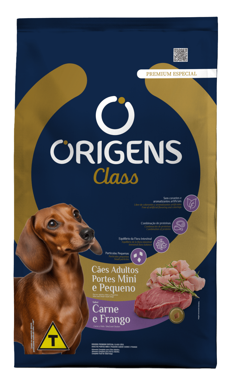 Origens Cão Mini/Pequeno Frango e Cereais 4x3kg