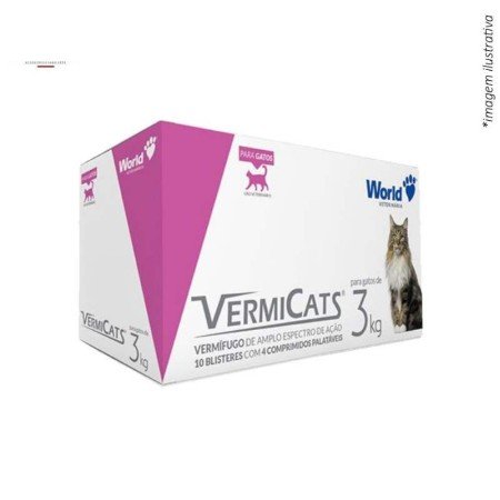 VERMICATS 600MG (3KG) 40COMP EMB HOSP