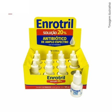 ENROTRIL SOLUVEL 20% 10ML CX C/12UN