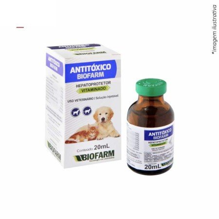 ANTITOXICO INJETAVEL BIOFARM PET 20ML