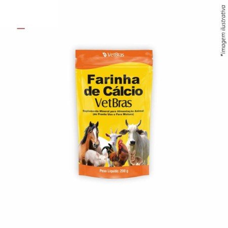 FARINHA DE CALCIO VETBRAS 200 GR